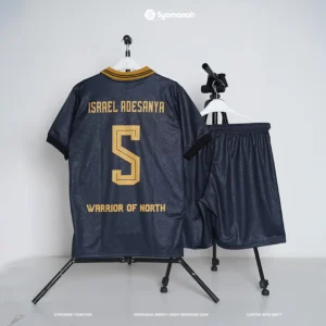 Bagian belakang desain Jersey custom futsal