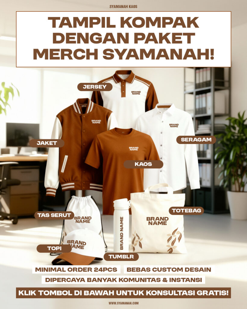 PAKET MERCH SYAMANAH tampil kompak 3