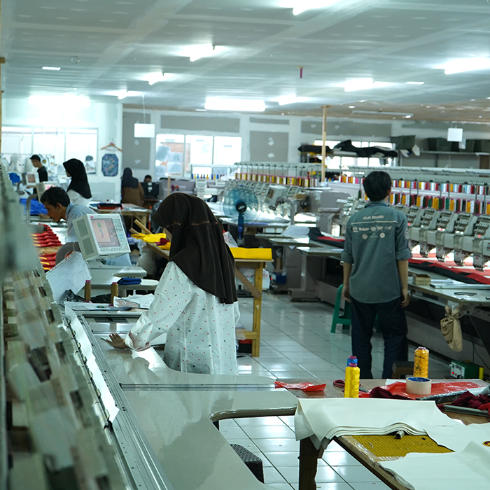 proses bordir jacket syamanah 2