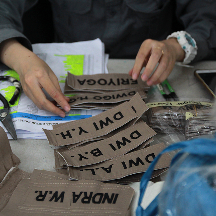 proses QC jacket syamanah 1