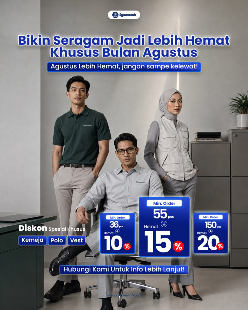 Promo seragam kantor syamanah