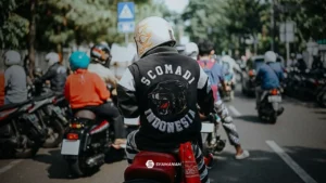jaket motor custom digunakan untuk touring