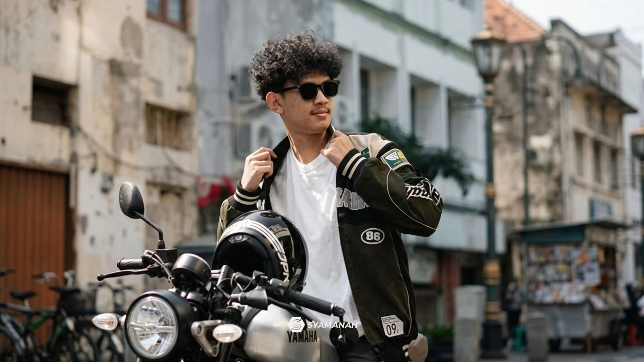 jaket bomber daru syamanah cocok untuk motoran