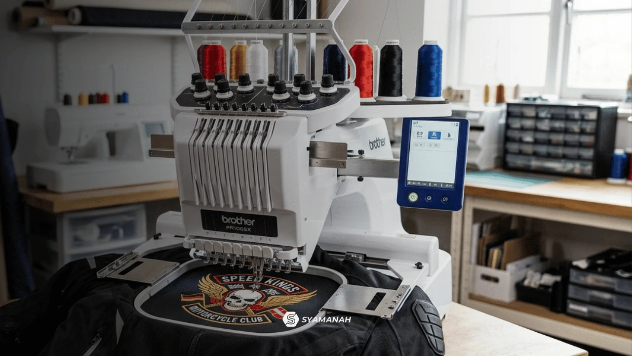 teknik sablon atau bordir syamanah jacket